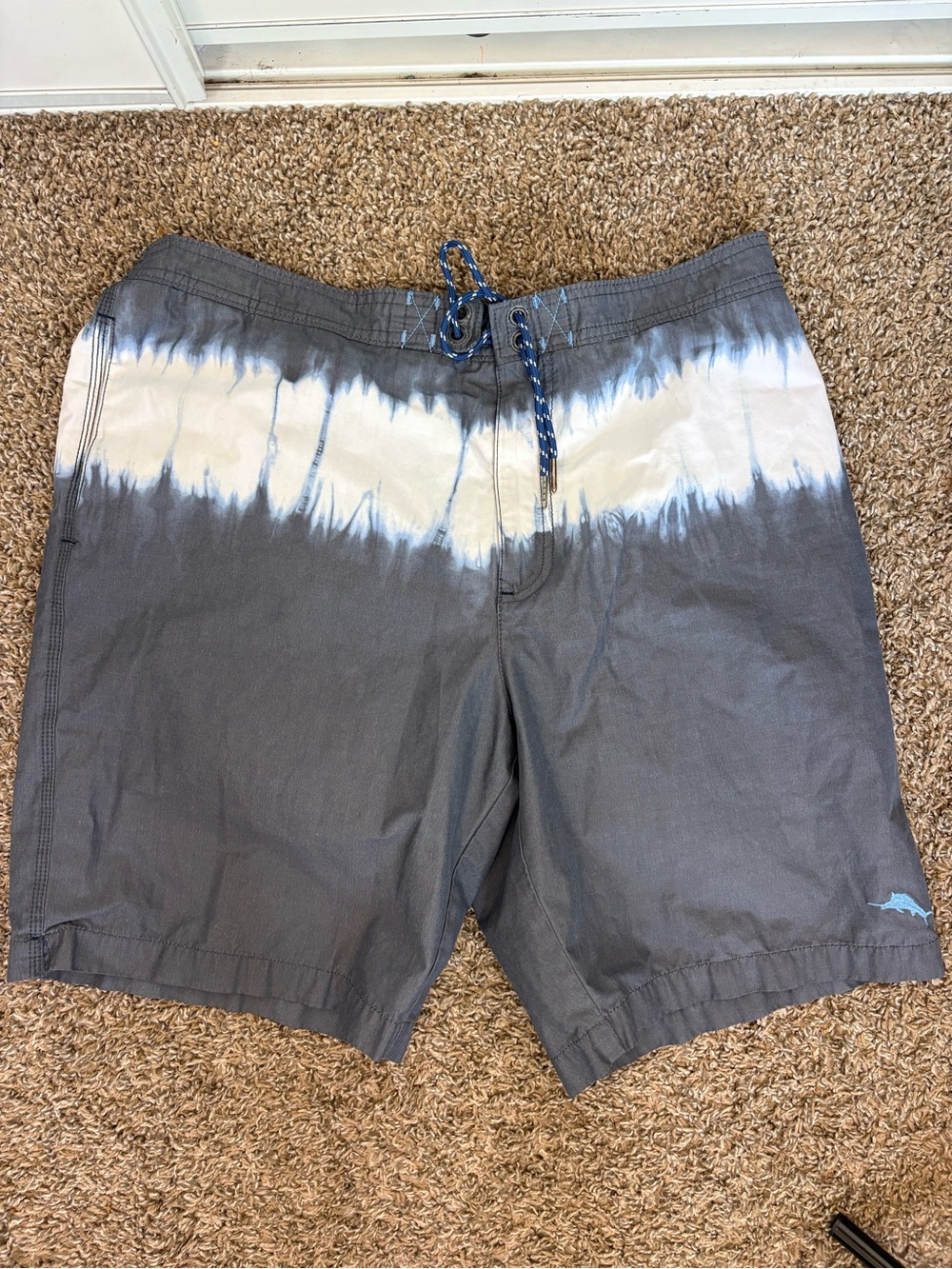 Tommy Bahama Relax Swim Trunks L Board‎ Shorts Blue White